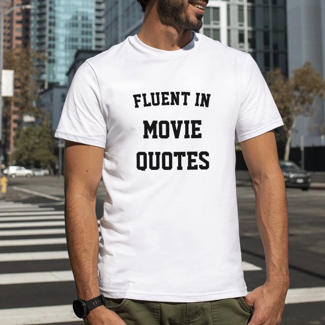 Camiseta Fluent in Movie Cotes (Criador carregado)
