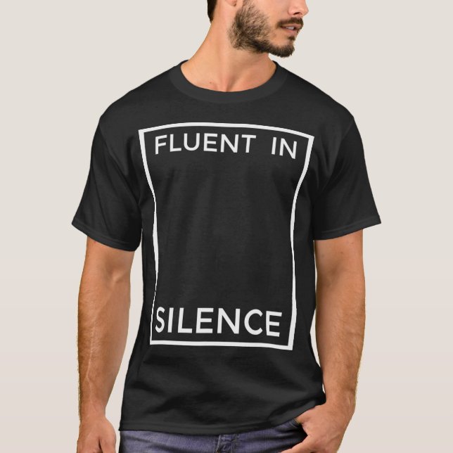 Camiseta Fluente de INFJ em Silêncio Eu Introduzo Presente  (Frente)