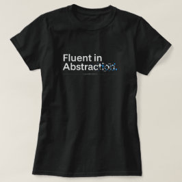 Camiseta Fluente em Design de Programador Minimalista Abstr