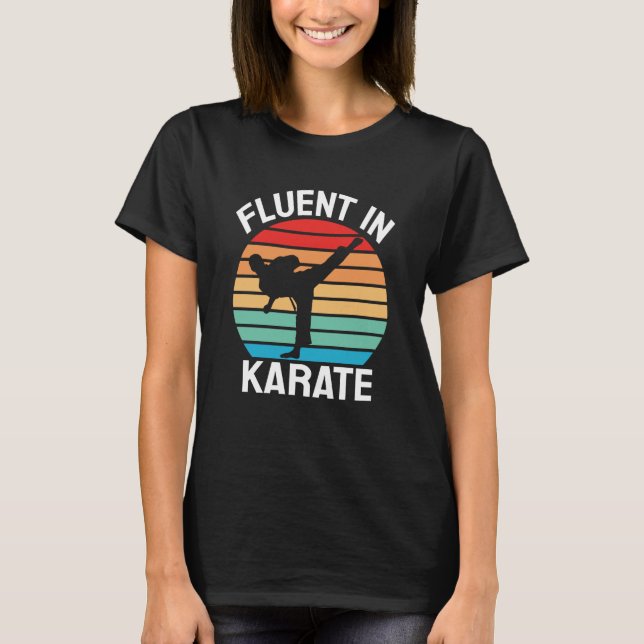 Camiseta Fluente em Karate Karate Divertido (Frente)