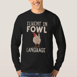 Camiseta Fluente Em Língua Fowl No Frango