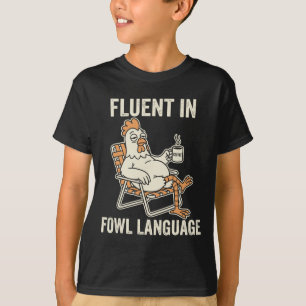 Camiseta Fluente Em Linguagem Imprópria De Ave Piada Engraç