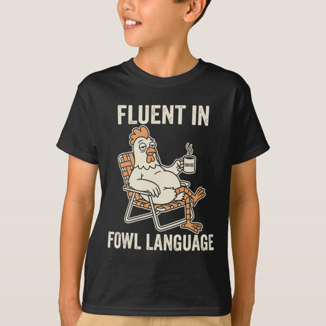 Camiseta Fluente Em Linguagem Imprópria De Ave Piada Engraç (Frente)