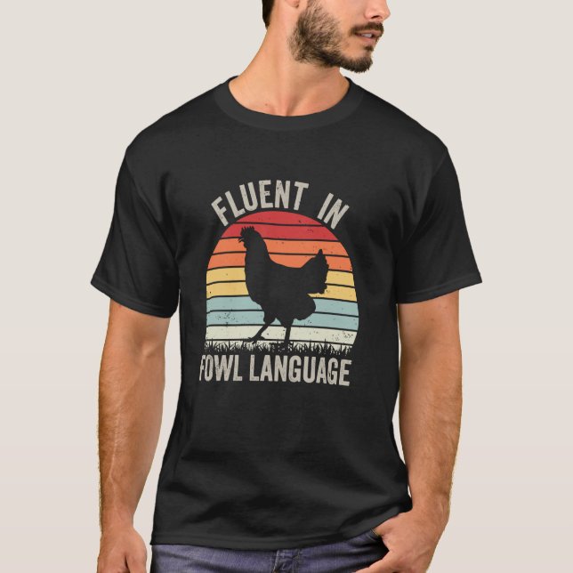 Camiseta Fluente Em Linguagem Imprópria De Ave Proprietário (Frente)