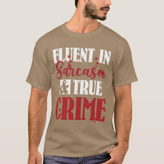 Camiseta Fluente em Sarcasmo Série de Crimes Assassinatos S