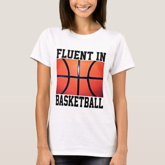 Camiseta Fluente No Basquete Engraçado (Frente)