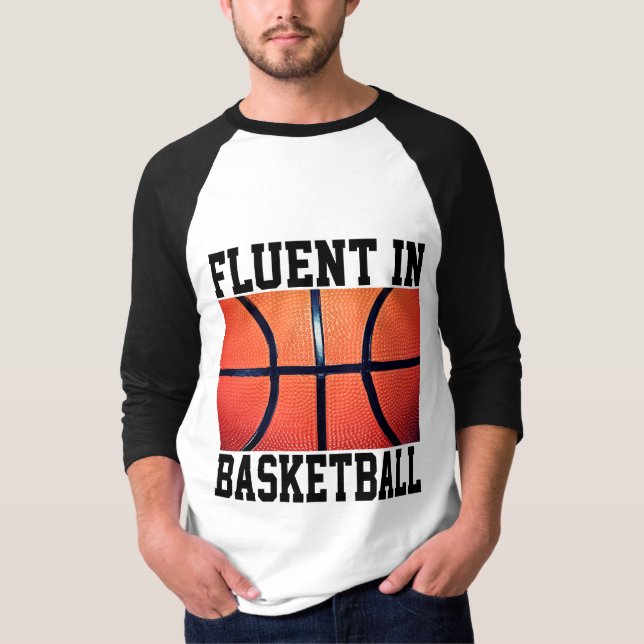 Camiseta Fluente No Basquete Engraçado (Frente)