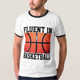 Camiseta Fluente No Basquete Engraçado
