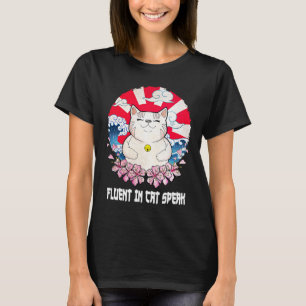 Camiseta Fluente no Gato Fala Gato Gato Gato Humor Gato Mãe