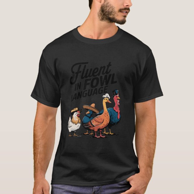 Camiseta Fluente No Pato De Frango De Fogueira, Sobreloso D (Frente)