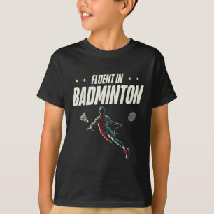 Camiseta Fluente No Shuttle Do Jogador De Badminton