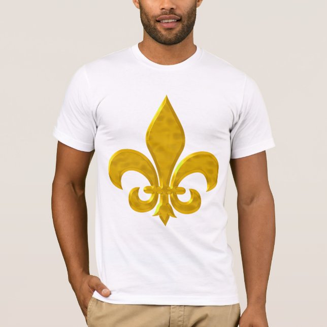 Camiseta Fluer De Lis Hammered Dourado (Frente)