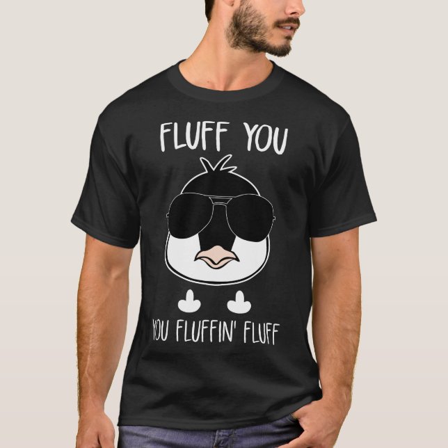 Camiseta fluff o você t-shirt da galinha do fluff do (Frente)