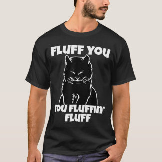 Camiseta Fluff Você Fluffin Fluff Shirt Cat Natal