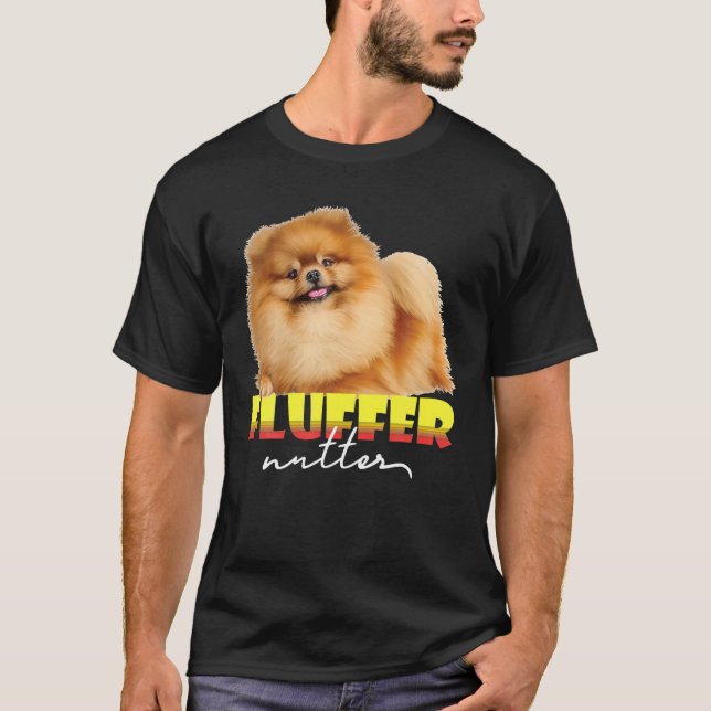Camiseta Fluffernutter Fluffy Dog Lover Gra (Frente)