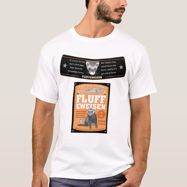 Camiseta fluffeweisen a etiqueta (Frente)