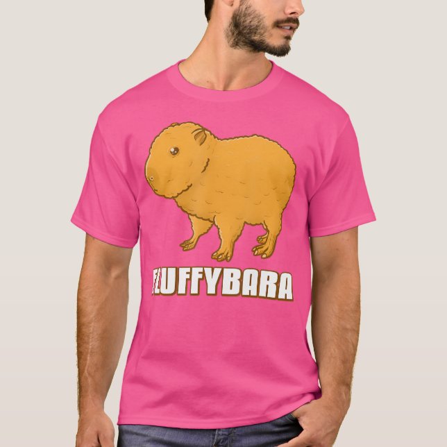 Camiseta Fluffy Capybara Cute Capybaras Baby (Frente)