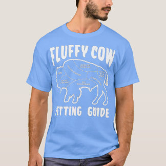 Camiseta Fluffy Cow Buffalo Animal Petting Chart