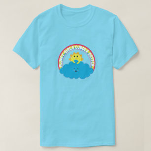 Camiseta Fluffy Girls Cuddle Melhor - Happy Cloud - Kawaii