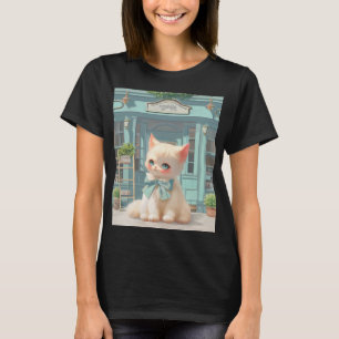 Camiseta Fluffy Kitten com Arco Azul no Compro de Odontolog