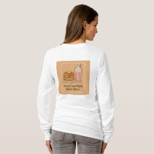 Camiseta Fluffy Pancakes & Fresco de Sumo Laranja - Café da