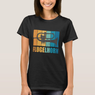 Camiseta Flugelhorn Musical Vintage Instrumento Musical Win