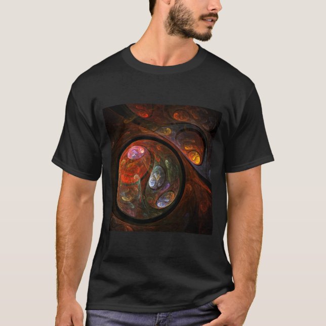 Camiseta Fluid Connection Abstrato Art (Frente)