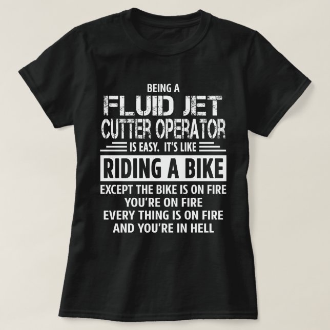 Camiseta Fluid Jet Cutter (Frente do Design)