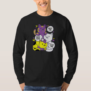 Camiseta Fluidez De Gênero Não Ele Não Ela Só Eu Não Sou Bi