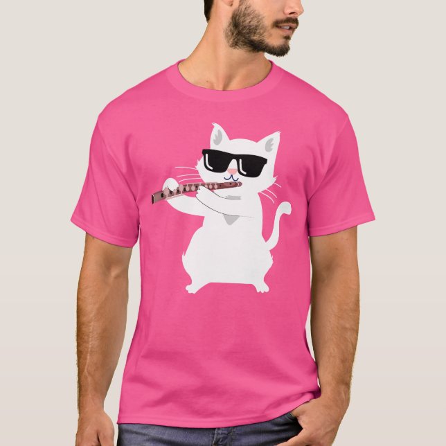 Camiseta Fluido de Reprodução de Gatos (Frente)