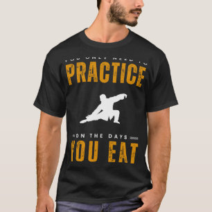 Camiseta Fluir para o riso com Tai Chi Practice Tee Fin