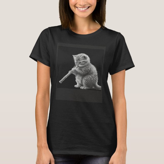 Camiseta Flute Cat 3 (Frente)