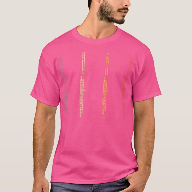 Camiseta Flute de Instrumento Flute Player (Frente)