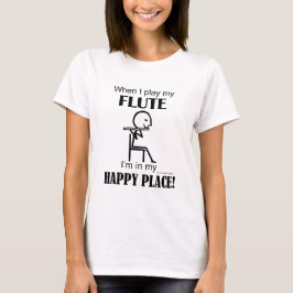 Camiseta Flute Happy Place