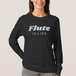Camiseta Flute Is Life Awesome  Joke   Men Women