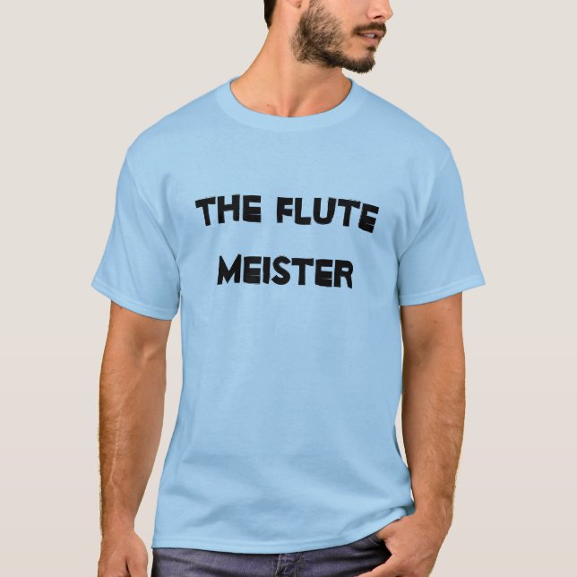 Camiseta Flute Meister Musical Instrumento Divertido Engraç (Frente)