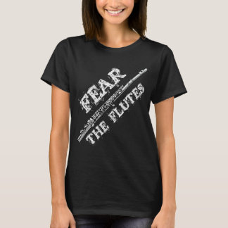 Camiseta Flute Music Gif Teme Os Flutes Marchando Banda Tee