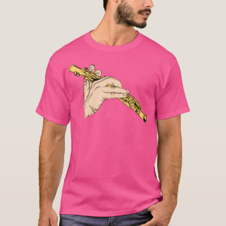Camiseta Flute Music Instrumento Musical Transver