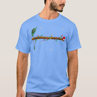 Camiseta Flute Music Xmas Iluminação Correspondente a Santa