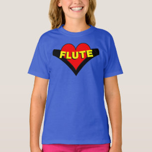 Camiseta Flute Over Heart