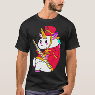 Camiseta Flute Para Meninas Adolescentes Unicorn Flute