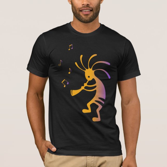 Camiseta Flute Player Music Kokopelli T Shirt (Frente)