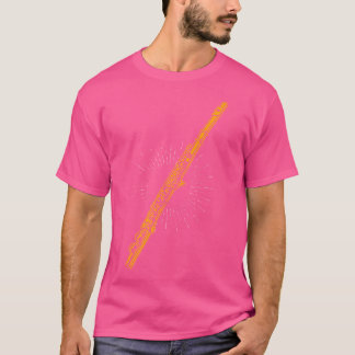 Camiseta Flute Player Oferece Instrumentos De Música De Amo