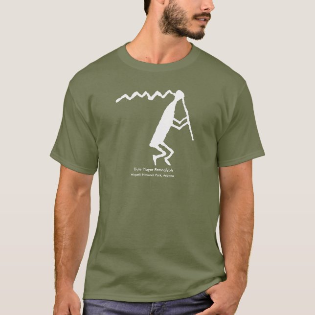 Camiseta Flute Player Petroglicph (Frente)