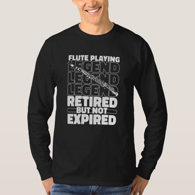 Camiseta Flute Retired Woodwind Fluter Flutist (Frente)