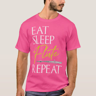 Camiseta Flute Shirt Engraçada Coma Flute Instrumento De Fl