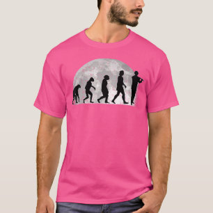 Camiseta Flutist Evolution Moon Transverse Flute