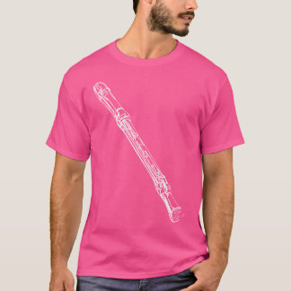 Camiseta Flutist Recorder Instrumento Clarinet Wooden Flute