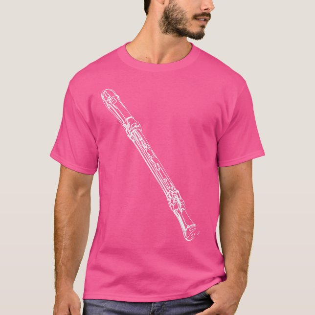 Camiseta Flutist Recorder Instrumento Clarinet Wooden Flute (Frente)