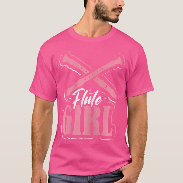 Camiseta Flutista E Flute Design (Frente)